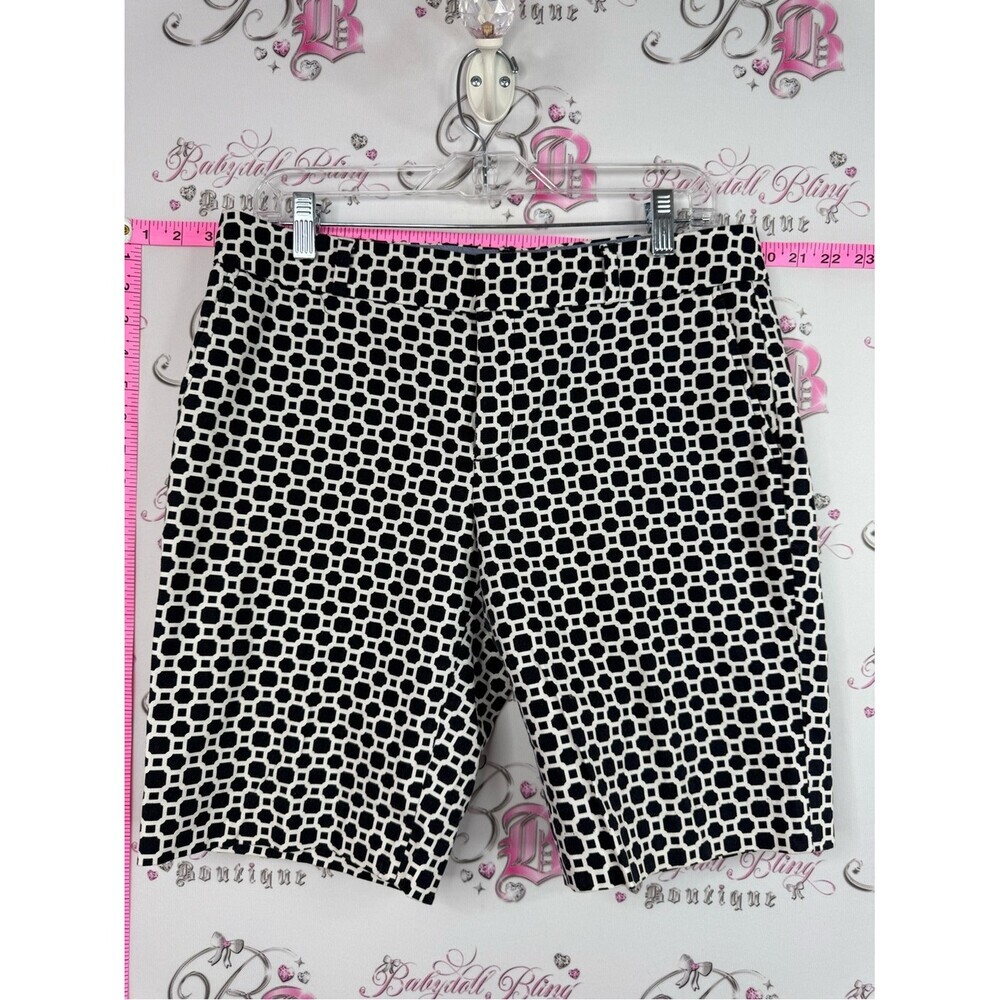 Banana Republic shorts Black and White Geometric Women’s Bermuda Shorts